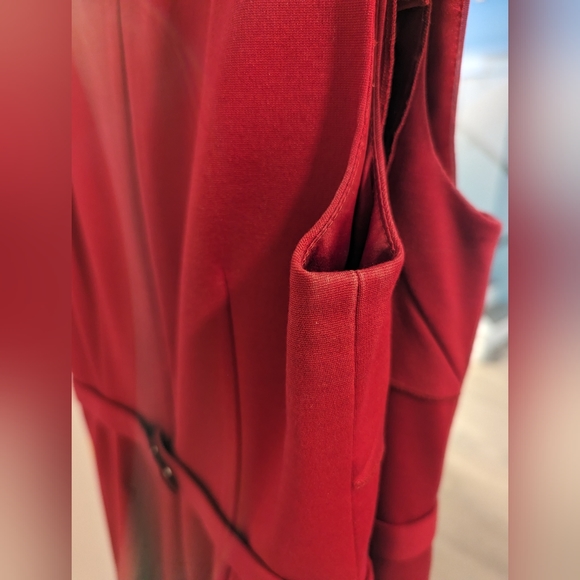 Elie Tahari Rich Red Dress Size 2 - Picture 4 of 9